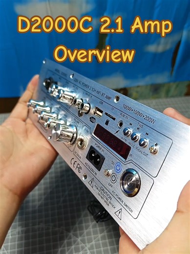 D2000C 2.1 Class D amplifier Overview #d2000c #d2000 #d2000a #classdamplifier #diybluetoothspeaker