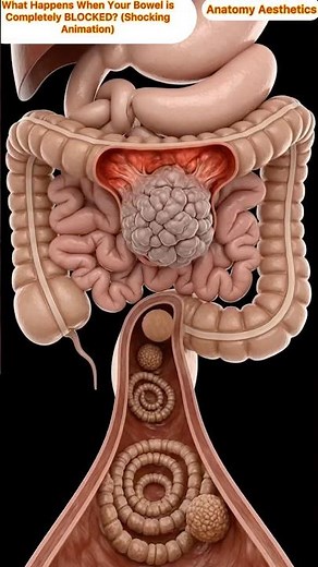 What Happens When Your Bowel is Completely BLOCKED? (Shocking Anim)| Anatomy Aesthetics |Guts Health