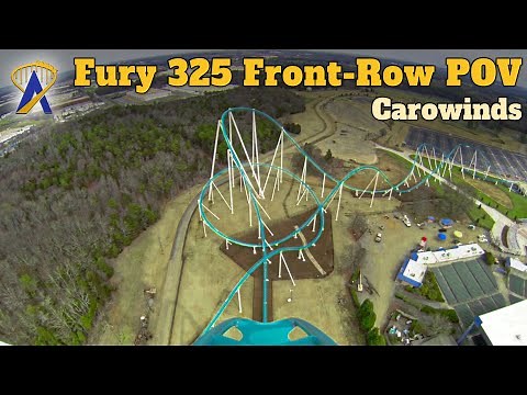 Fury 325 Roller Coaster Front-Row POV at Carowinds
