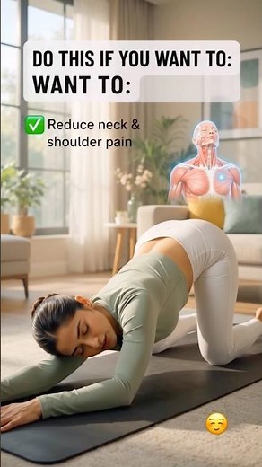 Do This Yoga to Reduce Neck & Shoulder Pain | 2 Easy Stretches for Instant Relief | #diybuild