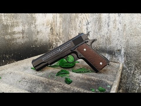 TEST BB METAL MAINAN SPRING COLT 1911 FULL METAL UPGRADE MAX BOTOL BIR SUDAH PASTI TERPOTONG!