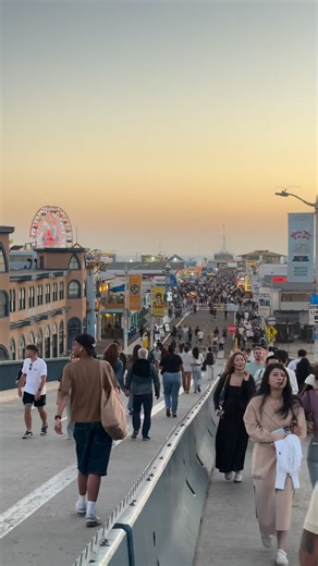 72K views · 3K reactions | Santa Monica pier always busy  | Life in America | Facebook