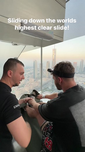 Sliding down the worlds longest clear slide! | Austin Sprinz