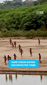 One of the world's most reclusive indigenous tribes has been sighted for the first time after being forced out of the rainforest in search of food in response to the growing presence of rainforest loggers in the Amazon. DETAILS HERE ➡ https://nine.social/LaO | Nine.com.au
