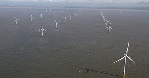 Spectacular drone footage of Burbo Bank windfarm