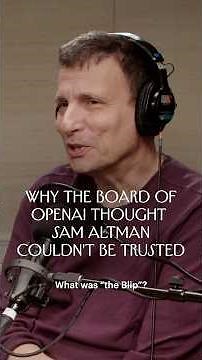 Why the Board of OpenAI Thought Sam Altman Couldn't Be Trusted