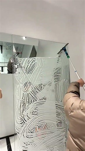 Professional Window Cleaning with Long Reach Squeegee Tool