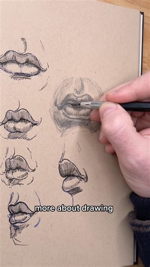 Draw lips better instantly with the circles method.