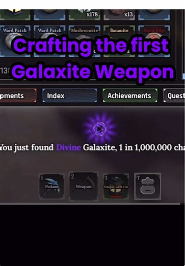 Discover the First Galaxite Weapon in The Forge