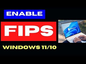 Enable or Disable FIPS on Windows 11 / 10