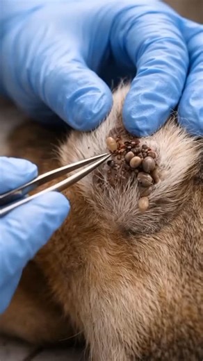 Rescue Animals on Instagram: "Removing ticks from dog ear 😢😭 #viral #dog #dogrescue"