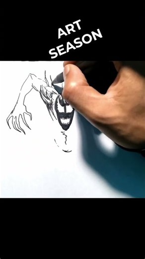 How to Draw Carnage #shorts #drawing