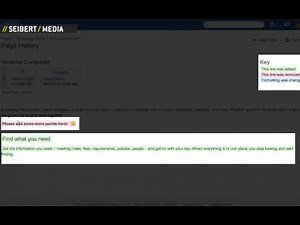 Confluence Demo: Page History & Revision Management