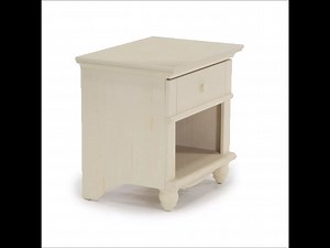 Watch Sauder Harbor View Night Stand, Antiqued White finish on Amazon Live