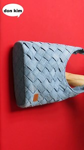 DIY "weaving shoulder bag"/made of old jeans | Don Kim