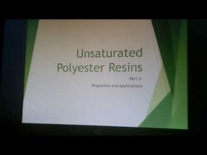Unsaturated Polyester Resins part 3
