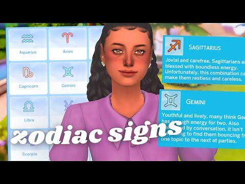 ZODIAC TRAITS MOD✨ | Sims 4 Mod Review