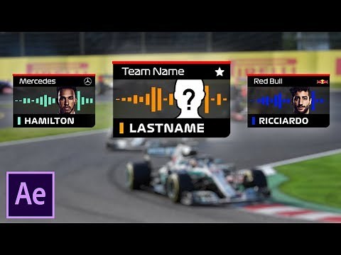 FREE Custom F1 Team Radio Graphics! (AE Project + Tutorial)