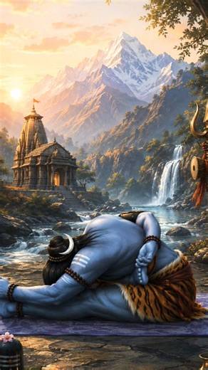 Mystical Shiva Yoga Flow | Lord Shiva Inspired Advanced Yoga Pose 🔱#shorts #mahadev #youtubeshorts