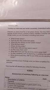 Question Two:Conduct an interview and write a summary (Individ... | Filo