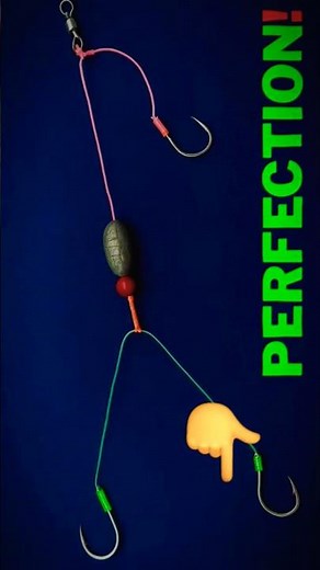 Easy Way to Catch More Fish! ✅ 3 Hook Fishing Rig Setup 🎣