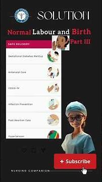 EP 3👶🏻NORMAL LABOUR AND BIRTH SOLUTION OF SAFE DELIVERY APP @Nursingcompanion #midwiferycare
