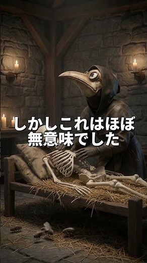 What was stuffed inside the plague doctor's beak mask? #health #medicine #trivia #historyofmedici...