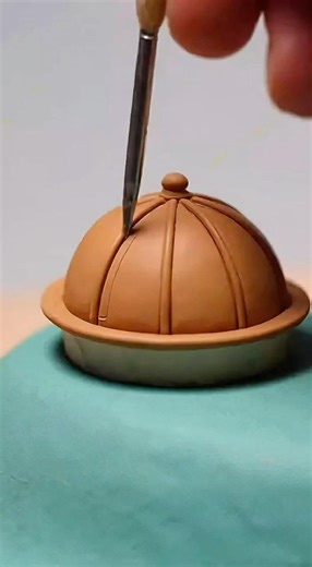 Shaping a Tiny Dome by Hand #MiniatureArchitecture #SatisfyingBuild #Handcrafted