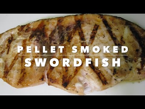 Pellet Smoked Swordfish