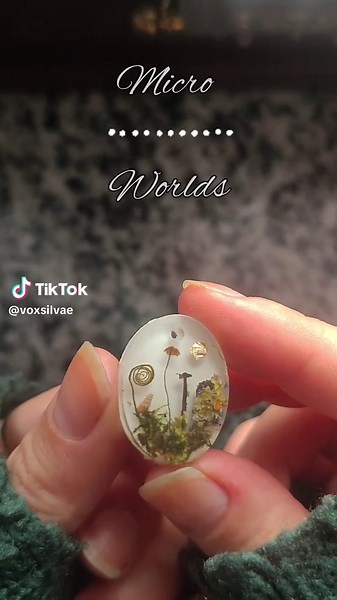 MicroWorlds 🍄 . #resinartist #jewelrytiktok #autumnaesthetic #jewelrymaking #resinjewelry