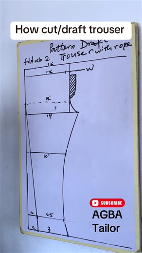 How to Cut and Draft Trousers: Tailoring Tutorial