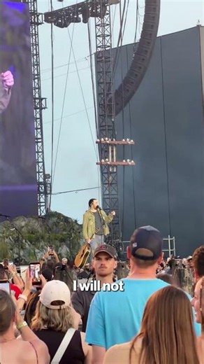 Noah Kahan makes fans pledge not to poop on floor after Philly incident #shorts