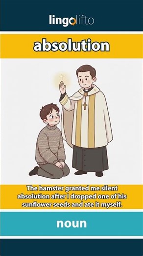 🇬🇧 Absolution Meaning : Flash Card : Learn English Vocabulary