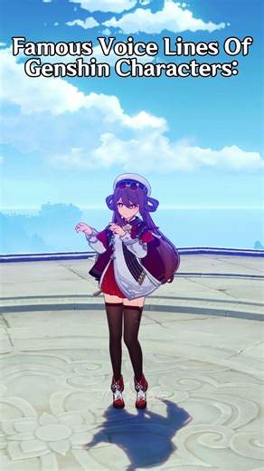 Famous Voice Lines Of Genshin Impact Characters 😂 #genshinimpact