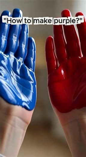 How to make purple? #colorasmr #colormixing #coloreducation #colors #satisfying #shorts