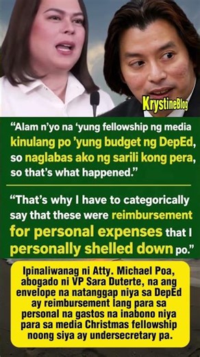 IPINALIWANAG NI ATTY. POA ABOGADO NI VO SARA NA ANG ENVELOPE NA NATANGGAP NIYA SA DEP-ED. #shorts