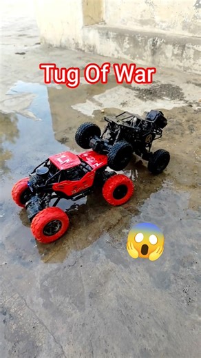 RC Car vs Monster Truck Tug of War | Mud Testing & Jump Challenge Offroading #shorts