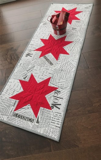 Star Bright Table Runner Quilt Pattern - Etsy UK