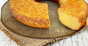 Bolo de fubá sem trigo com queijo — úmido, melhor que já fiz