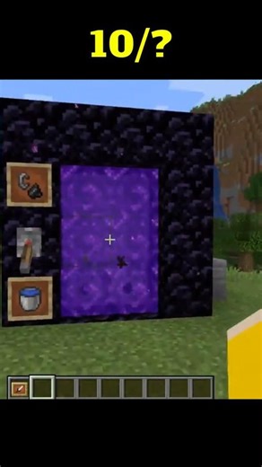 Automatic portal in Minecraft #minecraft #gaming #minecraftshorts #usa #netherportal