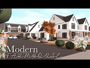 Modern Farmhouse MEGA Mansion Bloxburg Speedbuild 200k