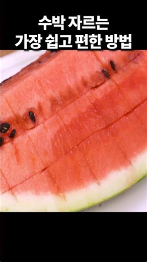 가장 쉽고 먹기 편한 수박자르는법 새로운 수박 자르는 방법!