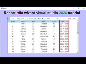 How to Create RDLC Report Using Wizard in Visual Studio 2026 (Step by Step)