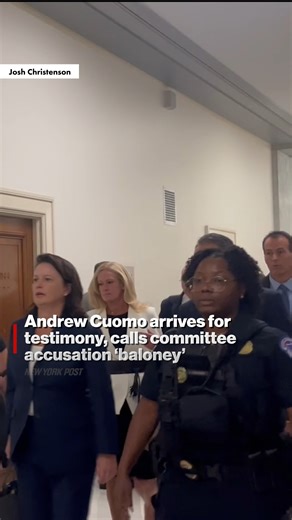 Andrew Cuomo arrives for testimony, calls committee accusation "baloney." | New York Post