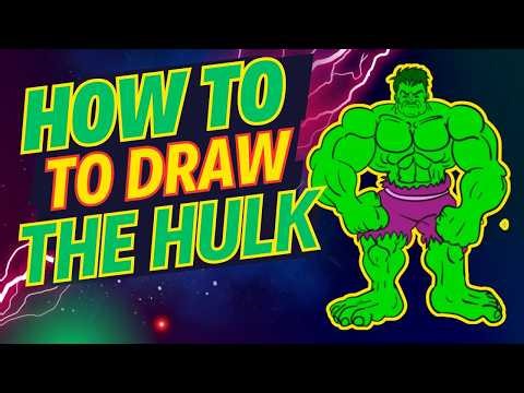 Draw Hulk from The Avengers – Marvel Tutorial for Beginners!