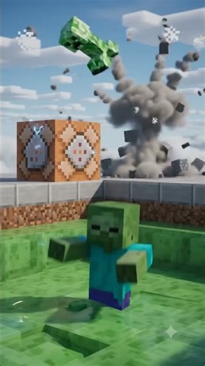 Only Herobrine Could Control the Command Block! 🟧😈#MinecraftShorts