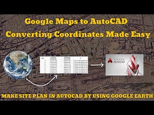 INSERTING GOOGLE EARTH IMAGE TO AUTOCAD | MAKE SITE PLAN IN AUTOCAD USING GOOGLE EARTH