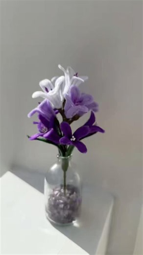 DIY cute flowers from fuzzy wire 🪻🪻🪻 / easy 10-minute tutorial 🪻