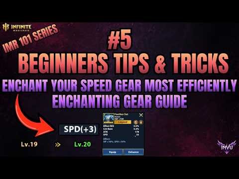 ENCHANT Your Gear With HIGH SPEED Most Efficiently! - Quick Guide ✅ | Infinite Magicraid (IMR)