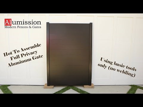 How To Assemble Full Privacy Aluminum Gate